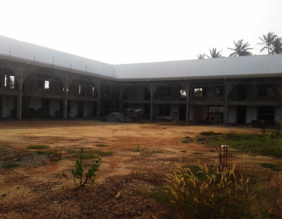 Proposed building complex including administration unit, AL laboratoris, class rooms in Mahinda Rajapaksa vidyalya, Matara